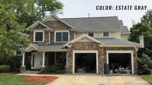Prospect Height House with Owens Corning Brand Shingles in the Color Estate Gray