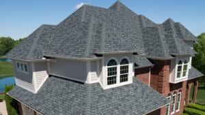 New Roof Replacement with Owens Corning Duration Asphalt Shingles in Estate Gray